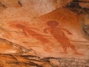 Aborigine-Felsmalerei im Keep River NP