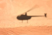 Schatten unseres Helikopters