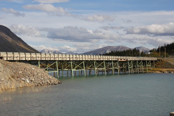 Brücke auf dem South Klondike Highway