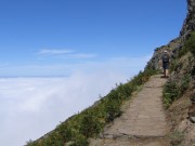 Weg zum Pico Ruivo im Nebel