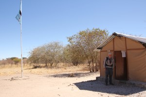 Grenzhäuschen in Botswana