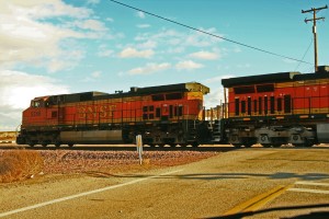 Eisenbahn auf der Fahrt nach Vegas